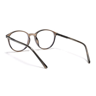 Eyejack Essentials Brown Round Eyeglasses for Men & Women (B10FCL1443-C7)