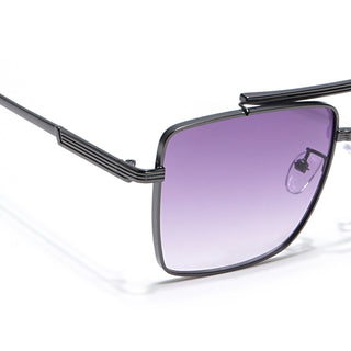 Eyejack Grey Square Sunglasses for Men & Women (B80787CL866)