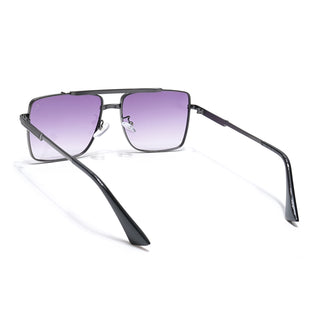 Eyejack Grey Square Sunglasses for Men & Women (B80787CL866)