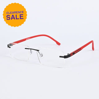 EyeJack Infinite Grey Rimless Eyeglasses for Men & Women (BG98101GE1101-C6)