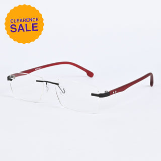 EyeJack Infinite Black Rimless Eyeglasses for Men & Women (BG98110GE1191-C6)