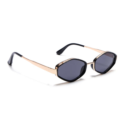 Hunter - Golden & Black Hexagonal Sunglasses (C554CL2226)