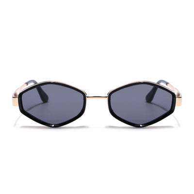 Hunter - Golden & Black Hexagonal Sunglasses (C554CL2226)