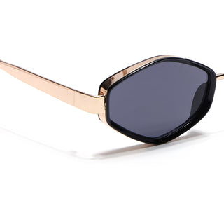 Hunter - Golden & Black Hexagonal Sunglasses (C554CL2226)
