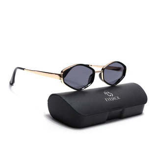 Hunter - Golden & Black Hexagonal Sunglasses (C554CL2226)