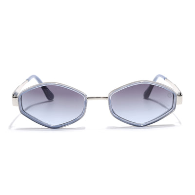 Hunter - Blue & Silver Hexagonal Sunglasses (C554CL2228)