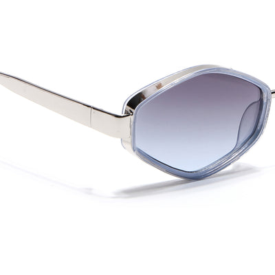 Hunter - Blue & Silver Hexagonal Sunglasses (C554CL2228)