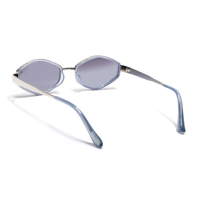 Hunter - Blue & Silver Hexagonal Sunglasses (C554CL2228)