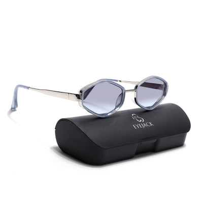 Hunter - Blue & Silver Hexagonal Sunglasses (C554CL2228)