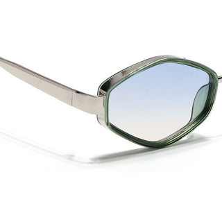 Hunter -  Green & Silver Hexagonal Sunglasses (C554CL2229)