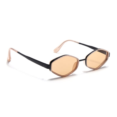 Hunter - Black & Brown Hexagonal Sunglasses (C554CL2231)