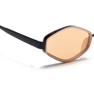 Hunter - Black & Brown Hexagonal Sunglasses (C554CL2231)