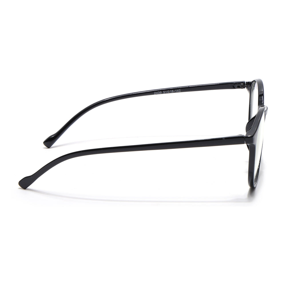 Eyejack Canment Black Round Eyeglasses for Women (CM2439FCL1782-C1)