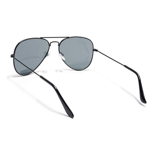 Eyejack Classic Black Aviator Sunglasses for Men & Women (3025CL978)