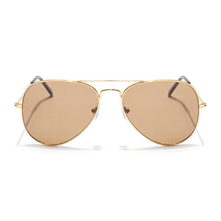 Eyejack Classic Golden Aviator Sunglasses for Men & Women (3025CL977)