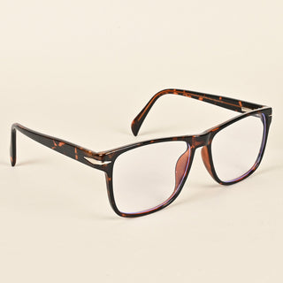 EyeJack Insight Demi Brown Square Eyeglasses for Men & Women (EJ85201GE1305-C7)