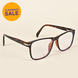 EyeJack Insight Demi Brown Square Eyeglasses for Men & Women (EJ85201GE1305-C7)