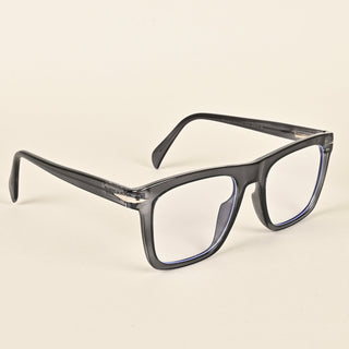 EyeJack Insight Grey Square Eyeglasses for Men & Women (EJ85203GE1321-C7)