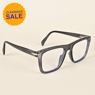 EyeJack Insight Grey Square Eyeglasses for Men & Women (EJ85203GE1321-C7)