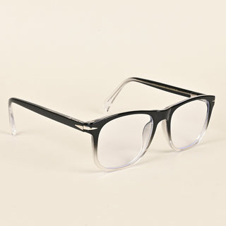 EyeJack Insight Black & Transparent Square Eyeglasses for Men & Women (EJ85205GE1336-C3)