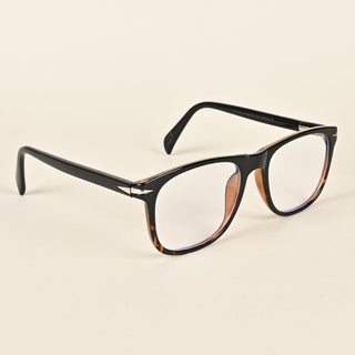 EyeJack Insight Black & Demi Brown Square Eyeglasses for Men & Women (EJ85205GE1340-C2)