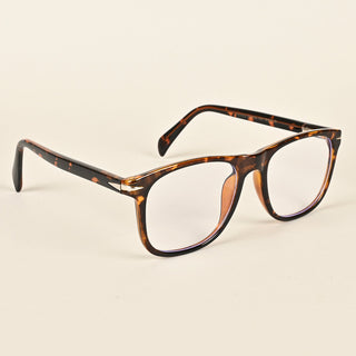 EyeJack Insight Demi Brown Square Eyeglasses for Men & Women (EJ85205GE1341-C5)