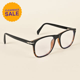 EyeJack Insight Black & Demi Brown Square Eyeglasses for Men & Women (EJ85205GE1340-C2)