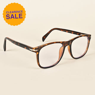 EyeJack Insight Demi Brown Square Eyeglasses for Men & Women (EJ85205GE1341-C5)