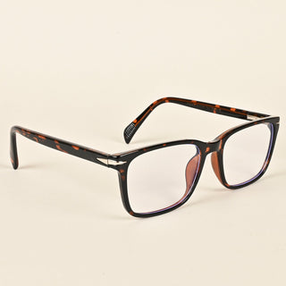 EyeJack Insight Demi Brown Rectangle Eyeglasses for Men & Women (EJ85206GE1350-C5)