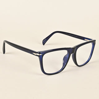 EyeJack Insight Royal Blue Square Eyeglasses for Men & Women (EJ85207GE1356-C7)