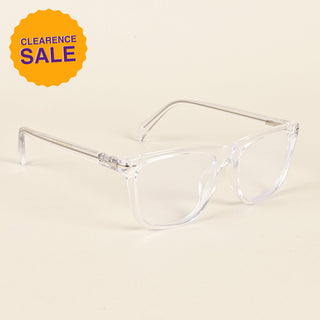 EyeJack Insight Transparent Square Eyeglasses for Men & Women (EJ85207GE1353-C8)