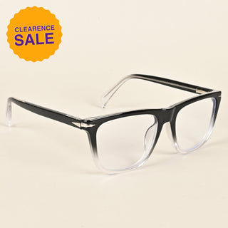 EyeJack Insight Black & Transparent Square Eyeglasses for Men & Women (EJ85207GE1354-C3)