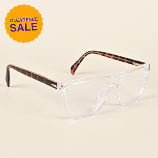 EyeJack Insight Transparent Square Eyeglasses for Men & Women (EJ85207GE1355-C9)