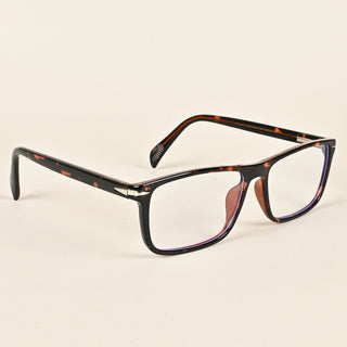 EyeJack Insight Demi Brown Rectangle Eyeglasses for Men & Women (EJ85208GE1368-C4)