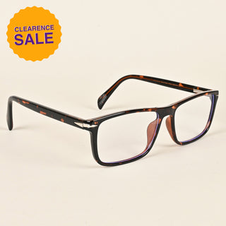 EyeJack Insight Demi Brown Rectangle Eyeglasses for Men & Women (EJ85208GE1368-C4)