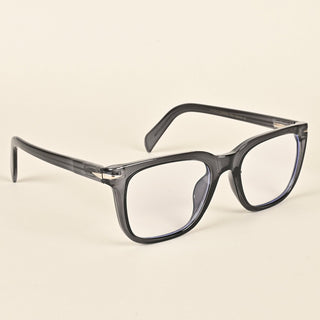 EyeJack Insight Grey Square Eyeglasses for Men & Women (EJ85209GE1375-C6)