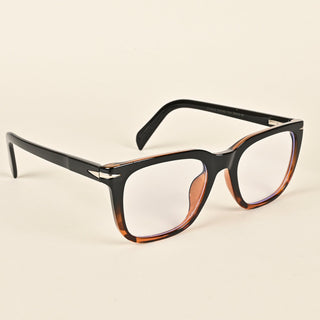 EyeJack Insight Black & Demi Brown Square Eyeglasses for Men & Women (EJ85209GE1376-C9)