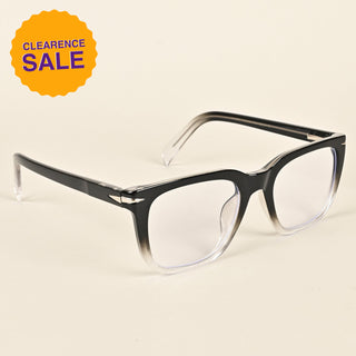 EyeJack Insight Black & Transparent Square Eyeglasses for Men & Women (EJ85209GE1372-C7)