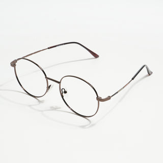 EyeJack Spectra Copper Full Rim Round Eyeglasses for Men & Women (FS93101GE1202-C6)