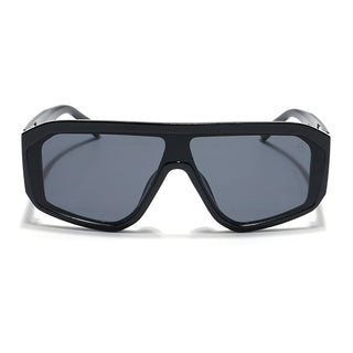 Eyejack Black Oversize Sunglasses for Men & Women (ID2329CL860)