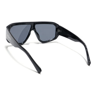 Eyejack Black Oversize Sunglasses for Men & Women (ID2329CL860)