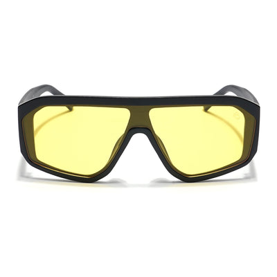 Supremo - Black Oversize Sunglasses I Yellow Lenses (ID2329CL861)