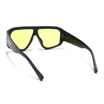 Supremo - Black Oversize Sunglasses I Yellow Lenses (ID2329CL861)