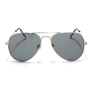 Eyejack Classic Silver Aviator Sunglasses for Men & Women (3025CL980)