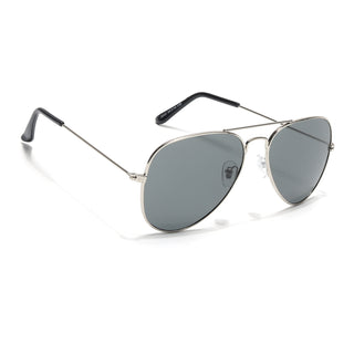 Eyejack Classic Silver Aviator Sunglasses for Men & Women (3025CL980)