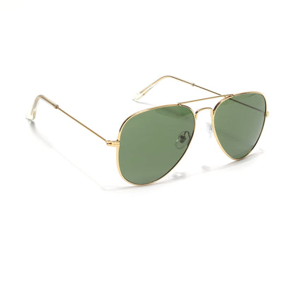 Classic Golden Aviator I Green Lense - (3025CL981)