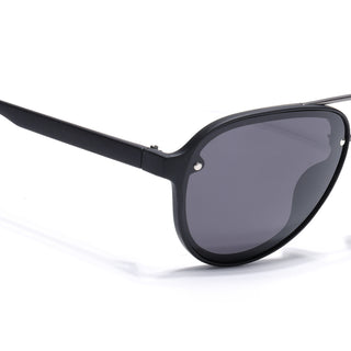Eyejack Black Aviator Polarized Sunglasses for Men & Women (P025PCL2145)