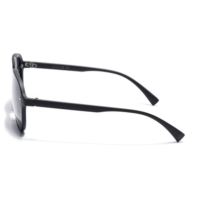Eyejack Black Aviator Polarized Sunglasses for Men & Women (P025PCL2145)
