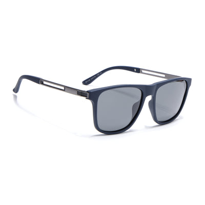 Eyejack Blue Wayfarer Polarized Sunglasses for Men & Women (P1106PCL2141)
