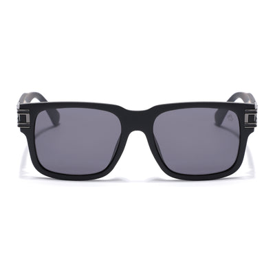 Eyejack Black Wayfarer Polarized Sunglasses for Men & Women (P853PCL2144)